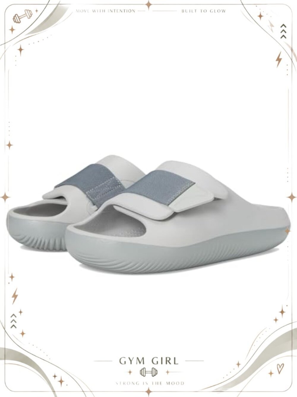 Crocs Mellow Luxe Recovery Slide Comfort EVA Sandal Hook & Loop